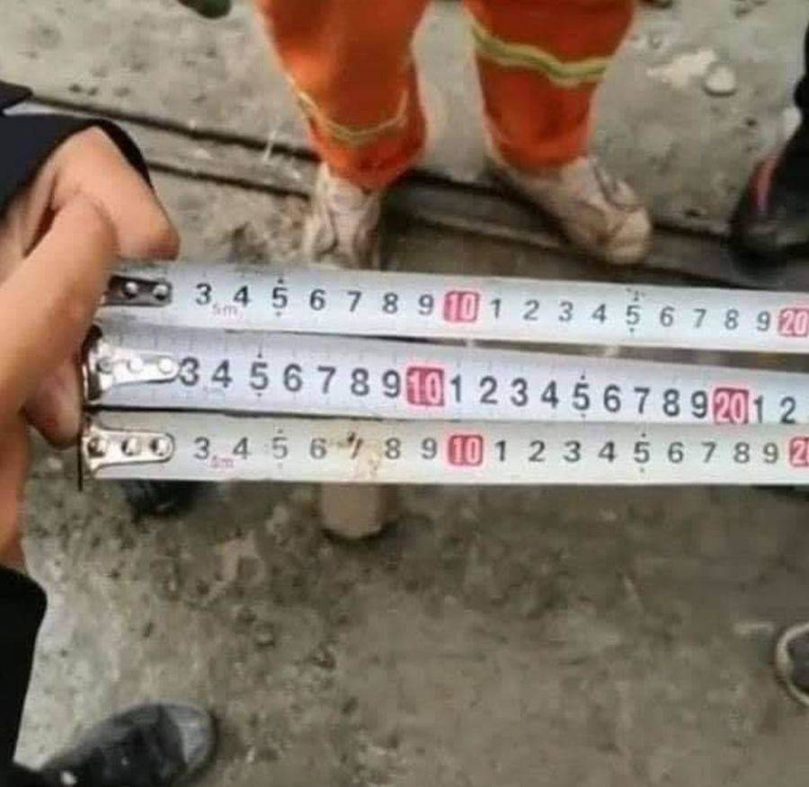 three tape measures that don't line up with same measurements