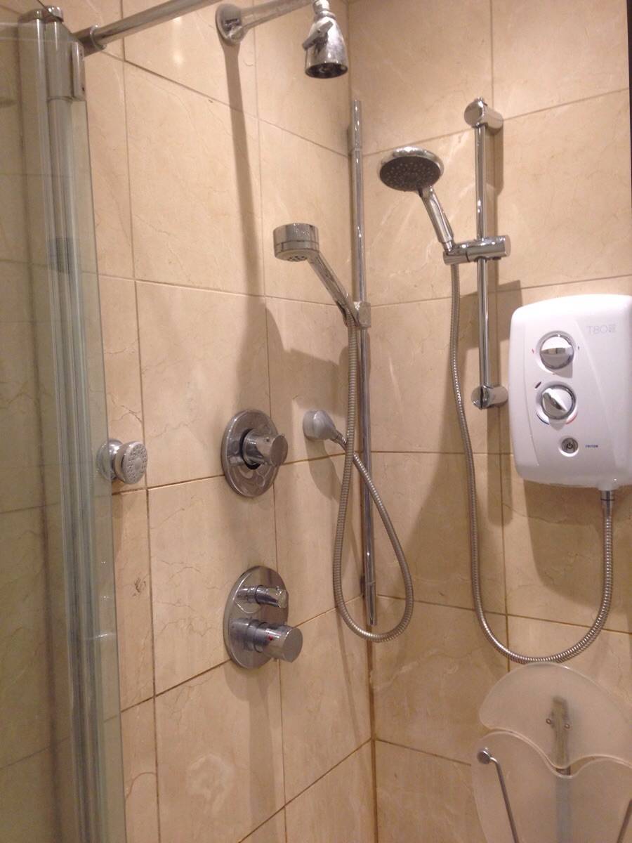 Multiple showerheads in the same shower stall