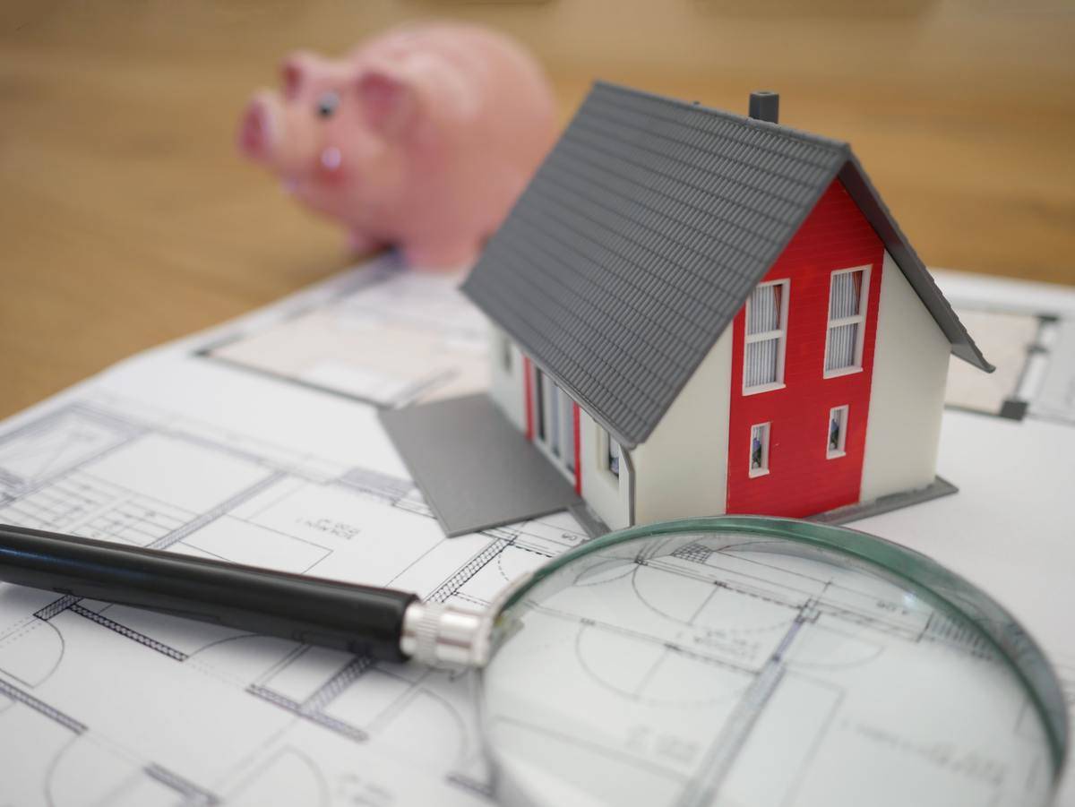 Mini piggy bank and house
