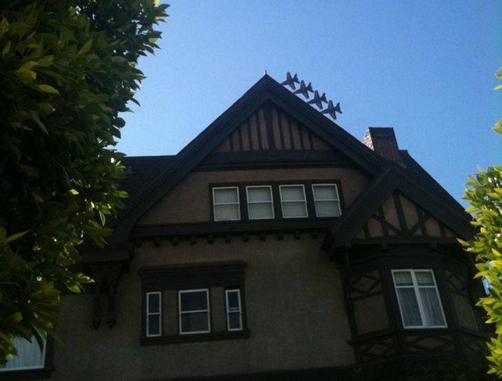 air show shot right above the house