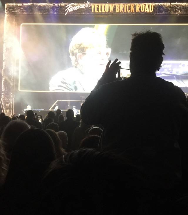 blocking the view for almost the whole show