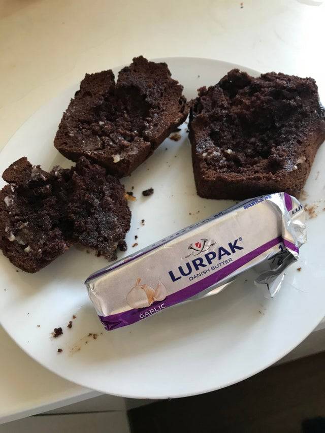 using garlic butter on treats