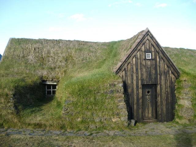 house in grass