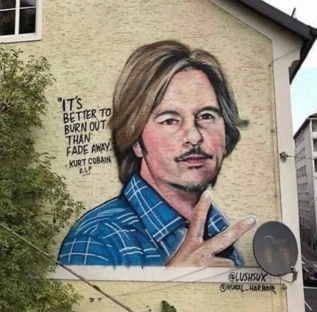 david spade kurt cobain mural