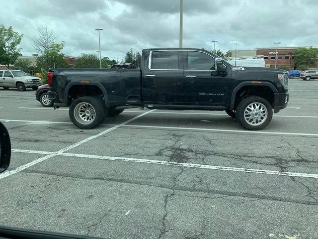 truck taking up four parking spots