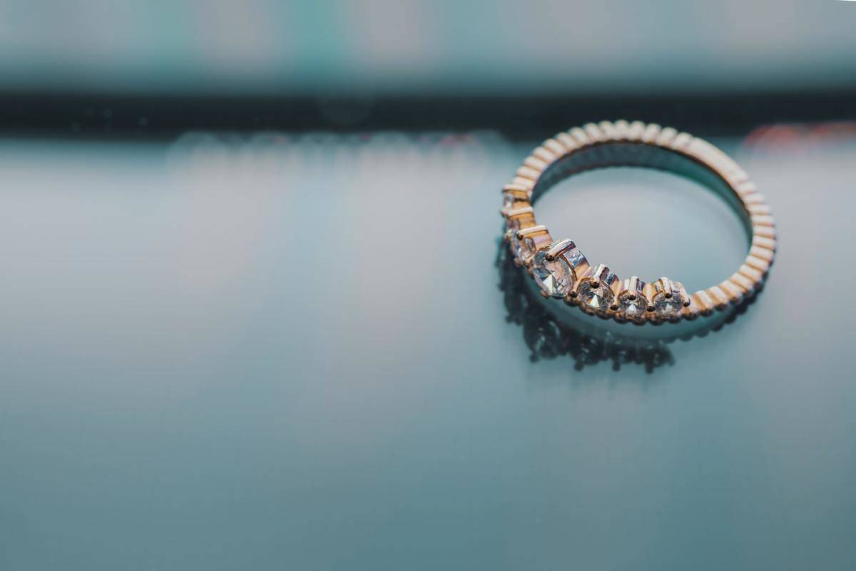 Ring on glass table