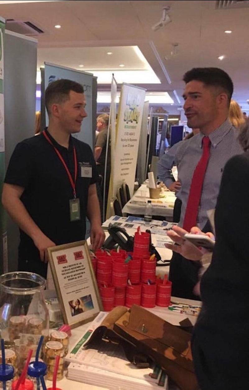 guy looks like he has small arm