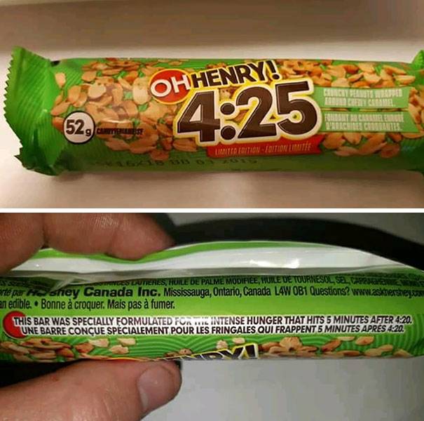 candy bar from Montréal