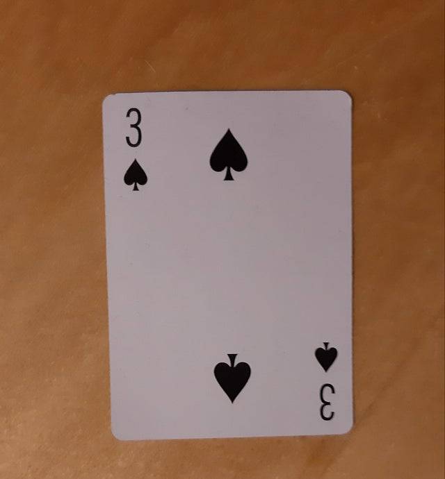three of spades card
