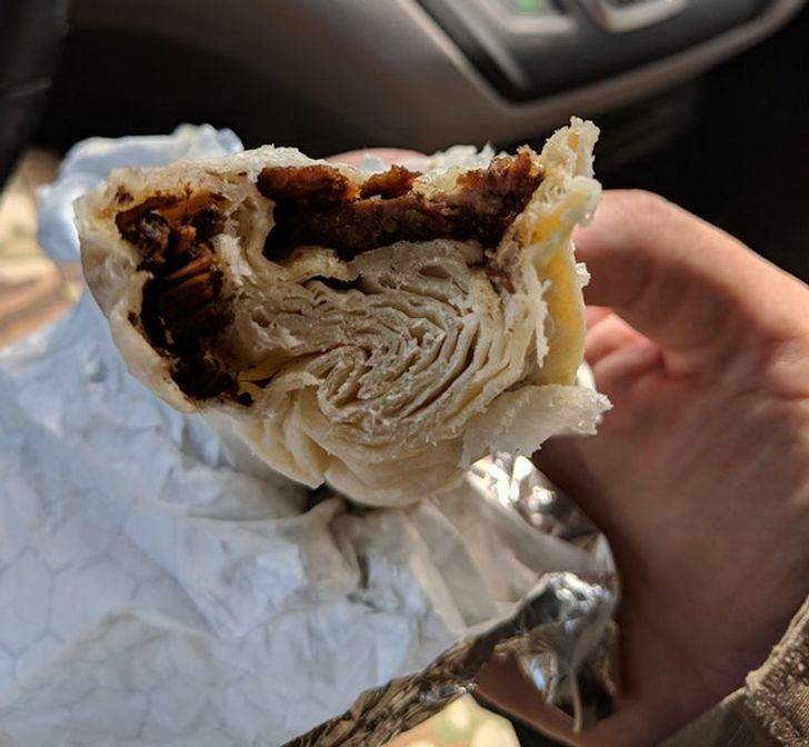 empty burrito for someone