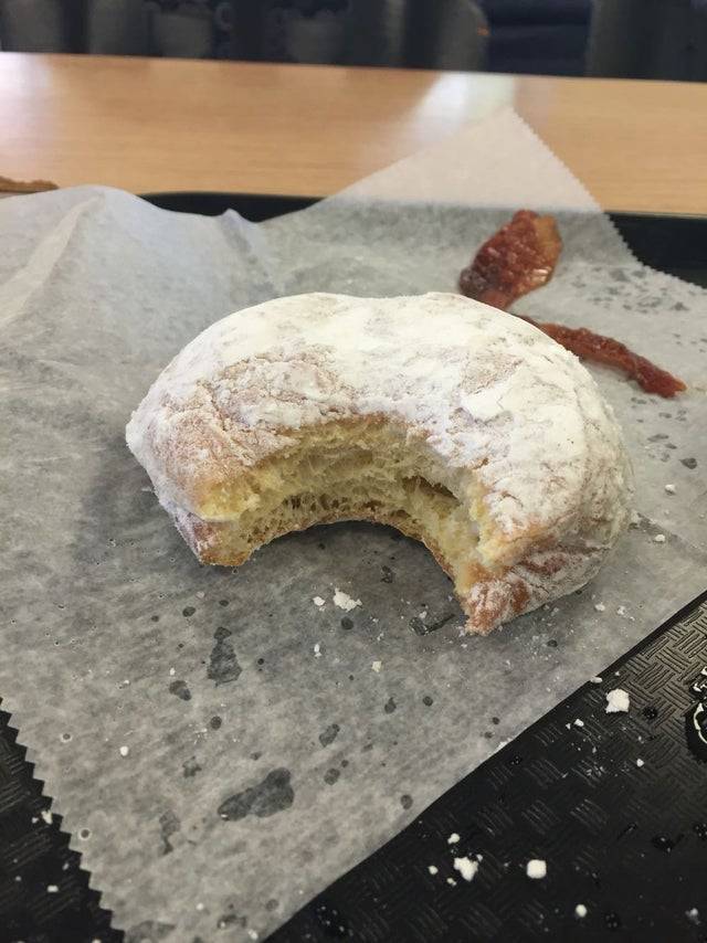 no jelly inside the donut