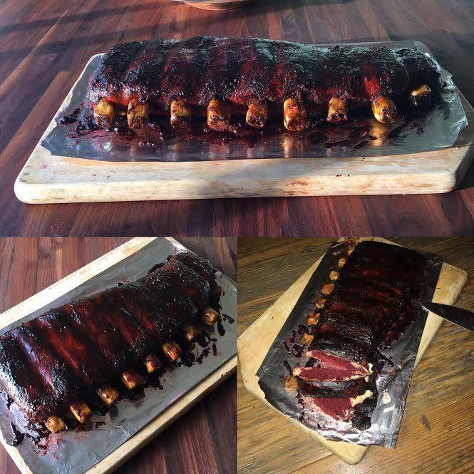 hyperrealistic rack of ribs cake