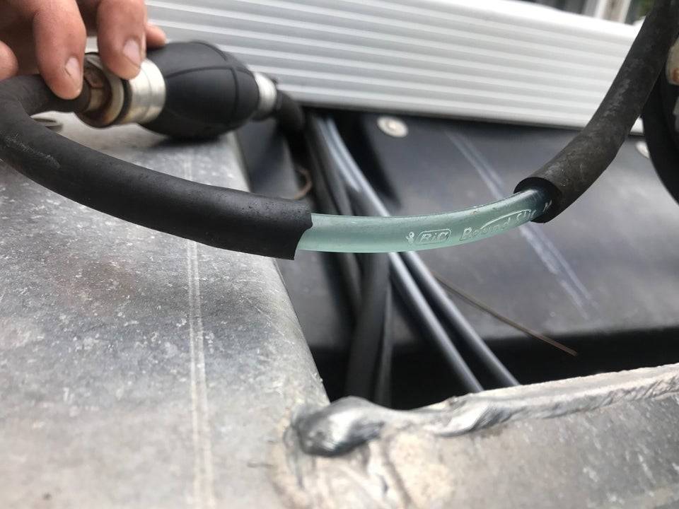 pen inside the fuel line