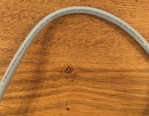 properly hog tied with a firewire