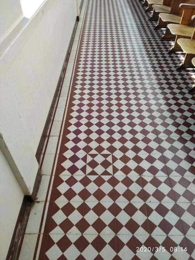 one tile turned sideways