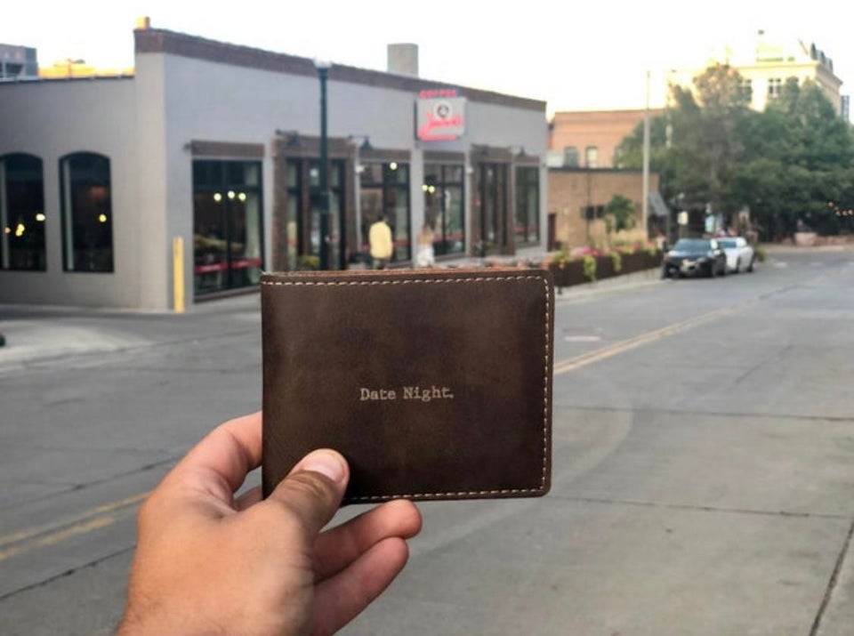 Wallet filled with gift cards to local restaurants so the couple can go on date nights together.