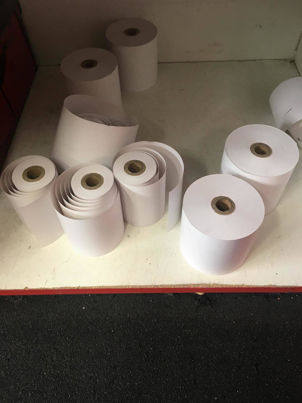 Receipt rolls half used