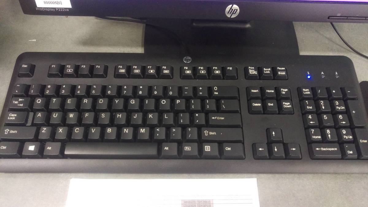 Keyboard with keys in wrong place