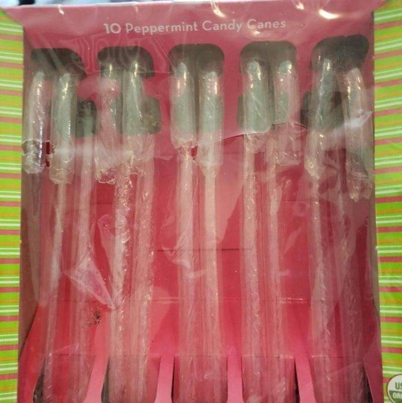 ants eat candy canes clean out of the wrapper