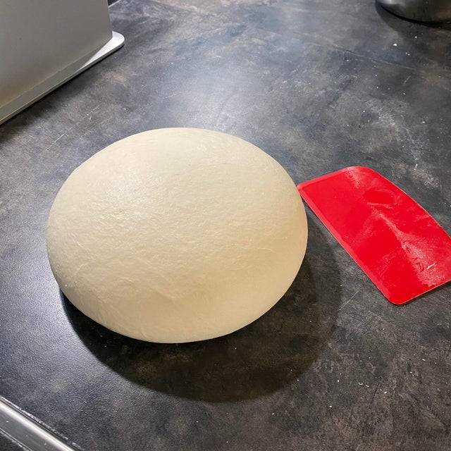 Pizza dough in perfect ball before rolling