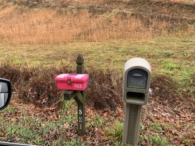 Toolbox being used as a mailbox