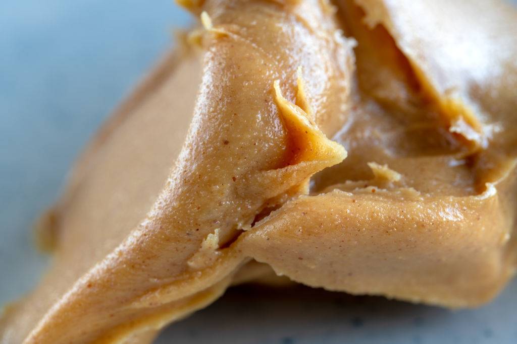 Peanut butter, close up