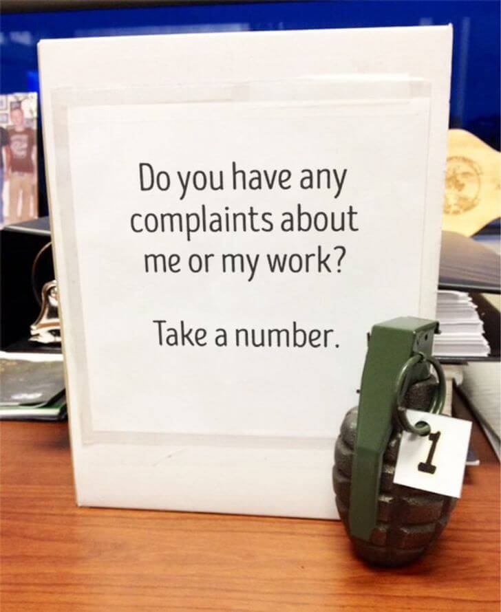take a number but it's a bomb