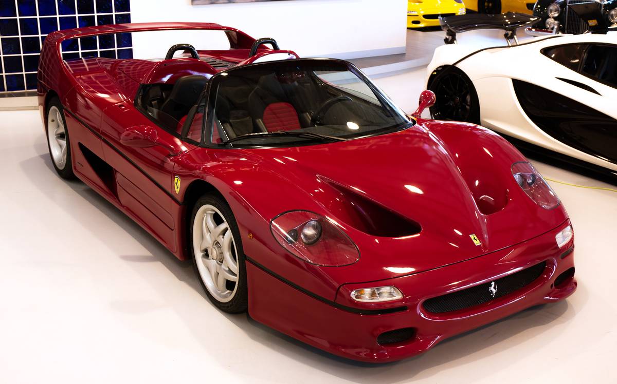 The Ferrari F50...