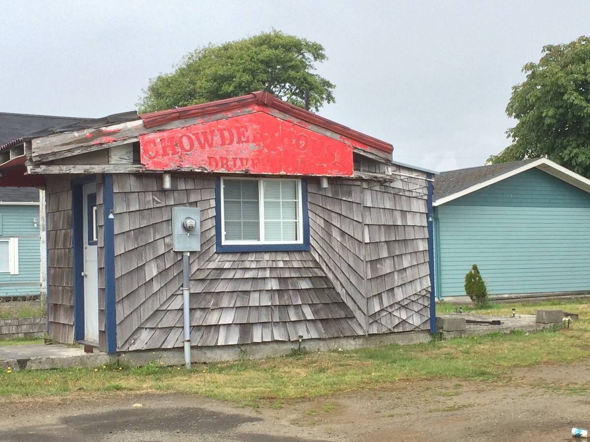 Side of building made to look bigger than it really is. 