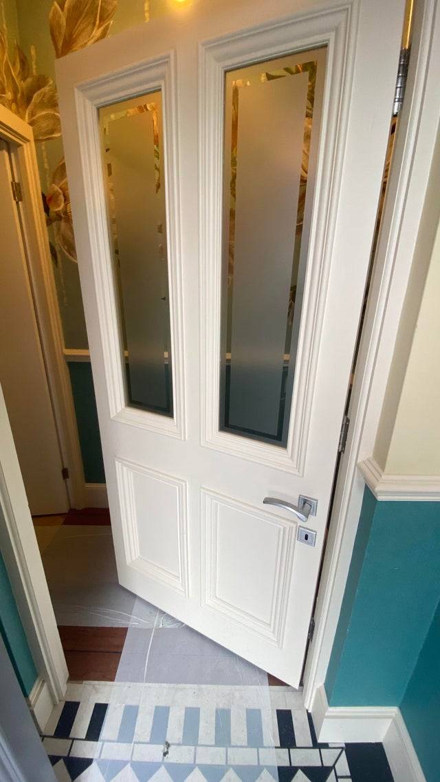 Door installed backward with handle on wrong side