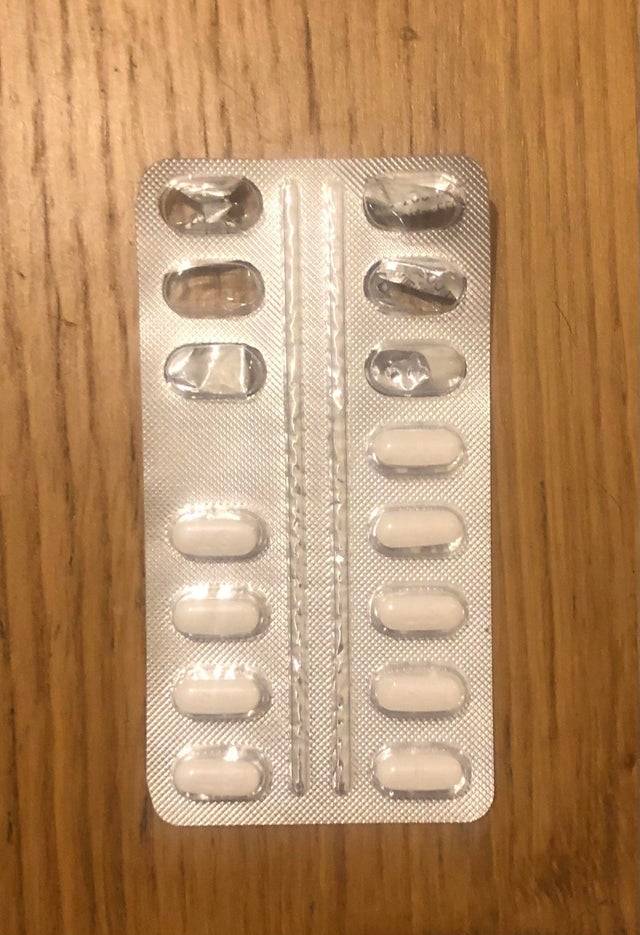 OCD medication packaging not matching on both sides