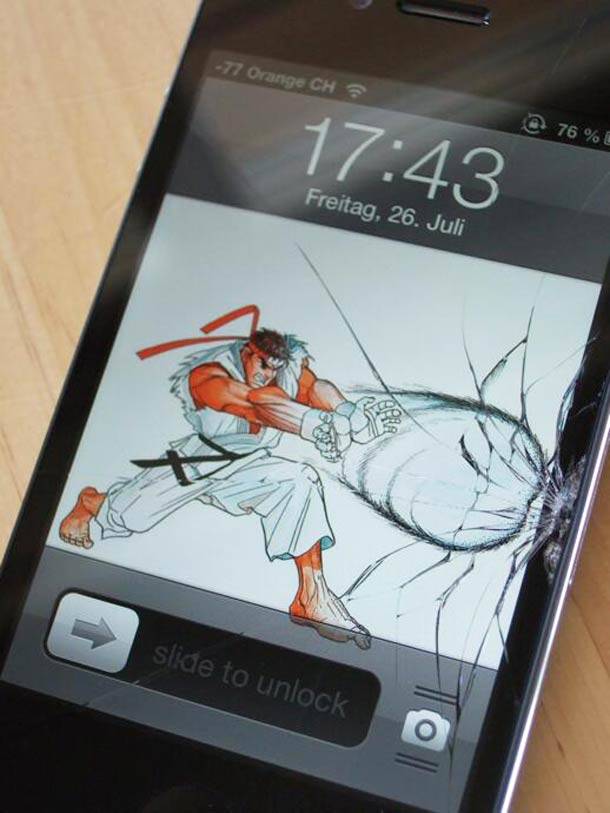 Ryu broken phone fix with blast