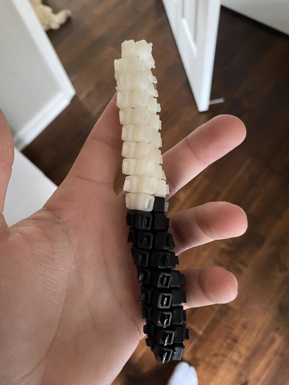 Zip ties all connected together in one long chain