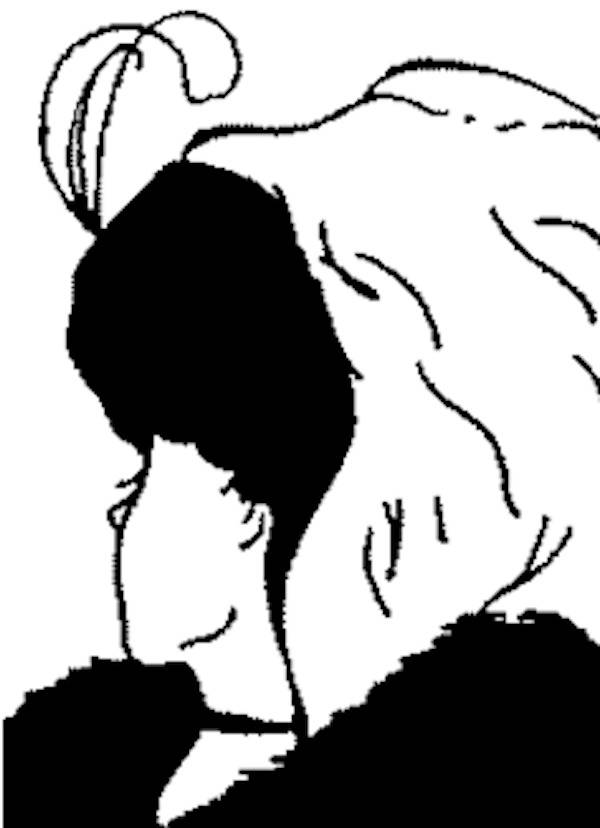 Wife and mother-in-law optical illusion drawing