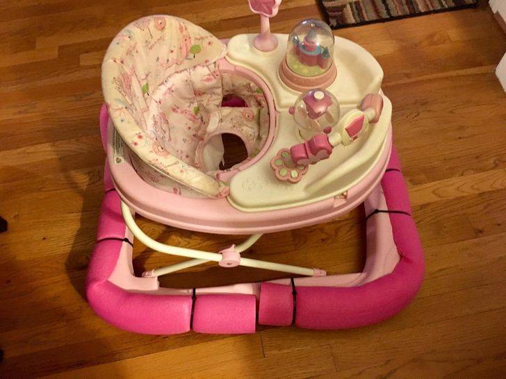 bumper for baby that runs into walls