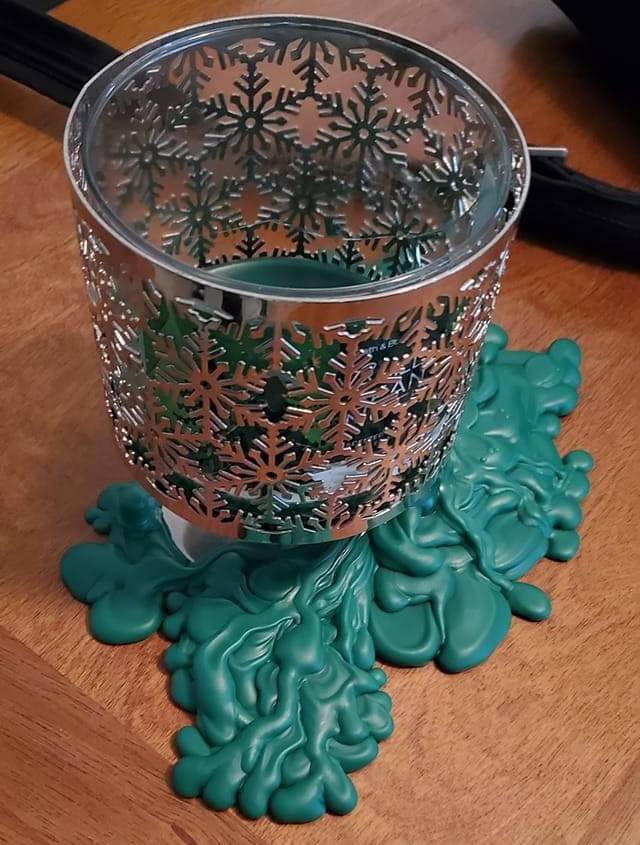 candle broke and made a weird pattern
