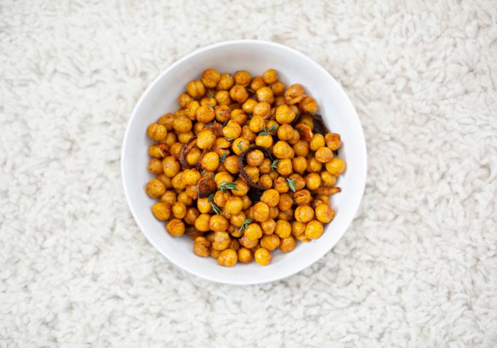 chickpeas on a plate