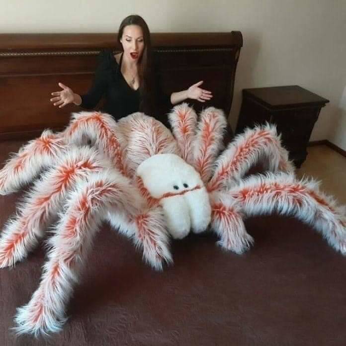 giant spider with a woman