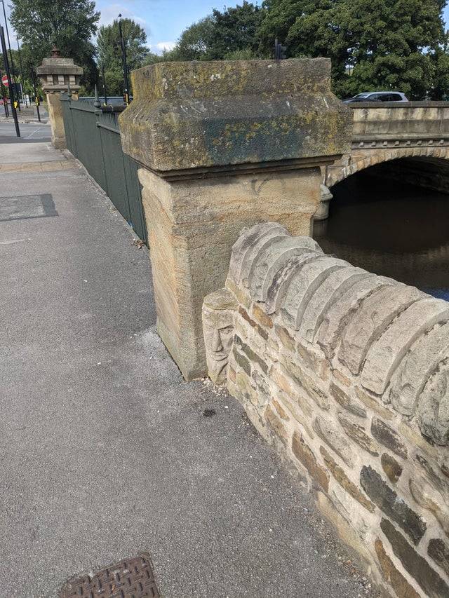 little stone face in the corner in Sheffield