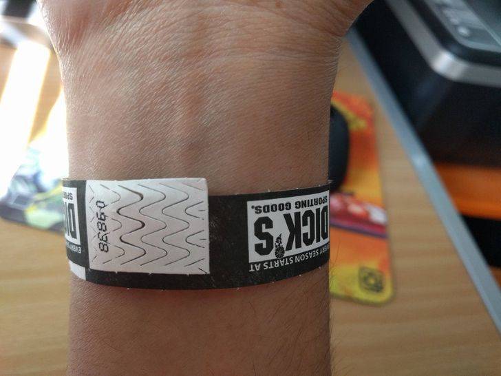 wristband still sticks to skin