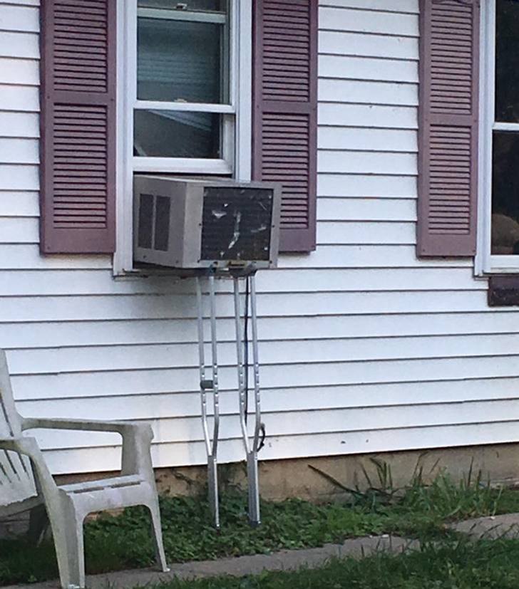 swamp cooler needs crutches