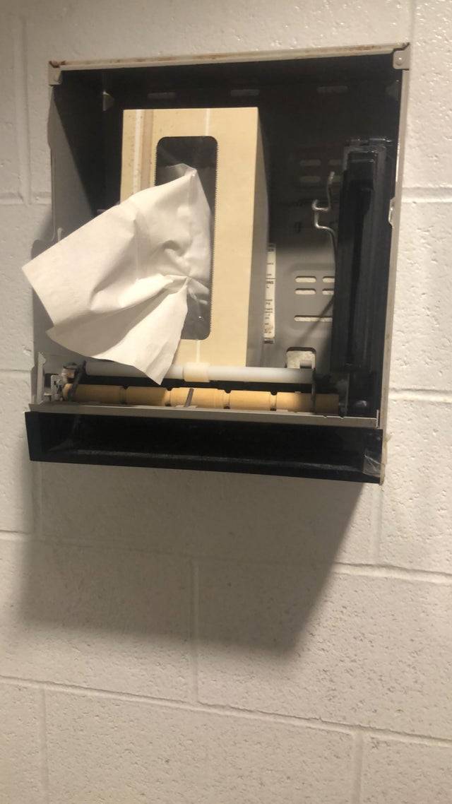 tissue as paper towel for the fix