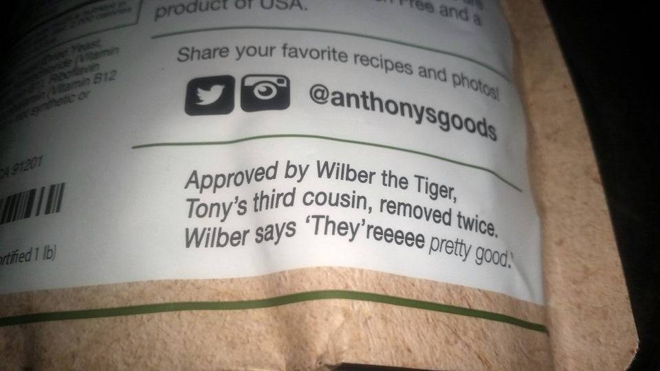 wilber the tiger is tony's cousin