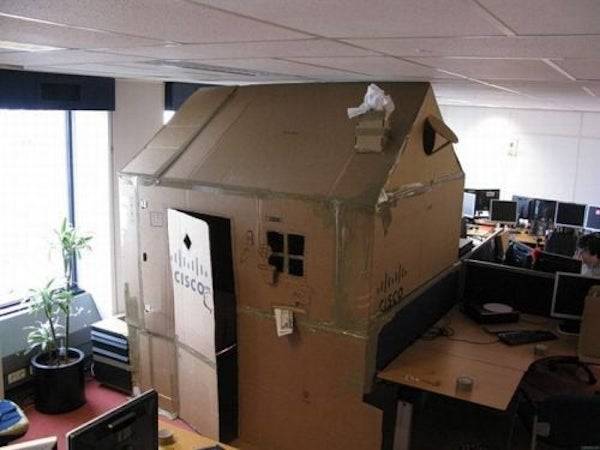 Cardboard house