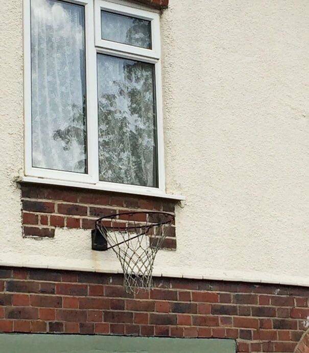 court under window is bad