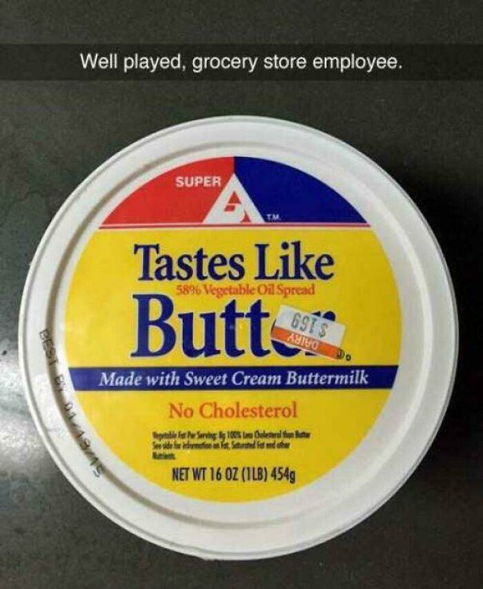 grocery store butter or butt