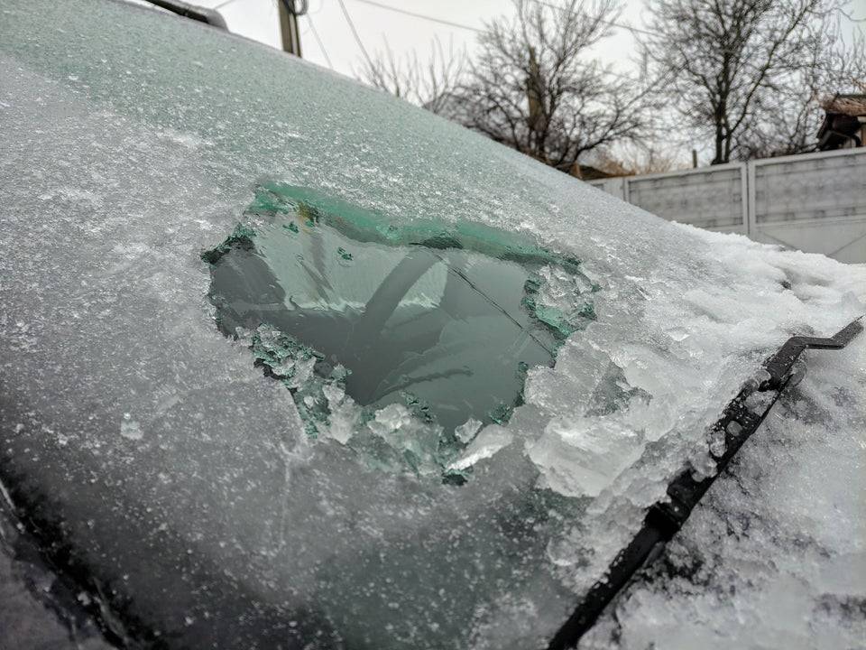 ice shield on car