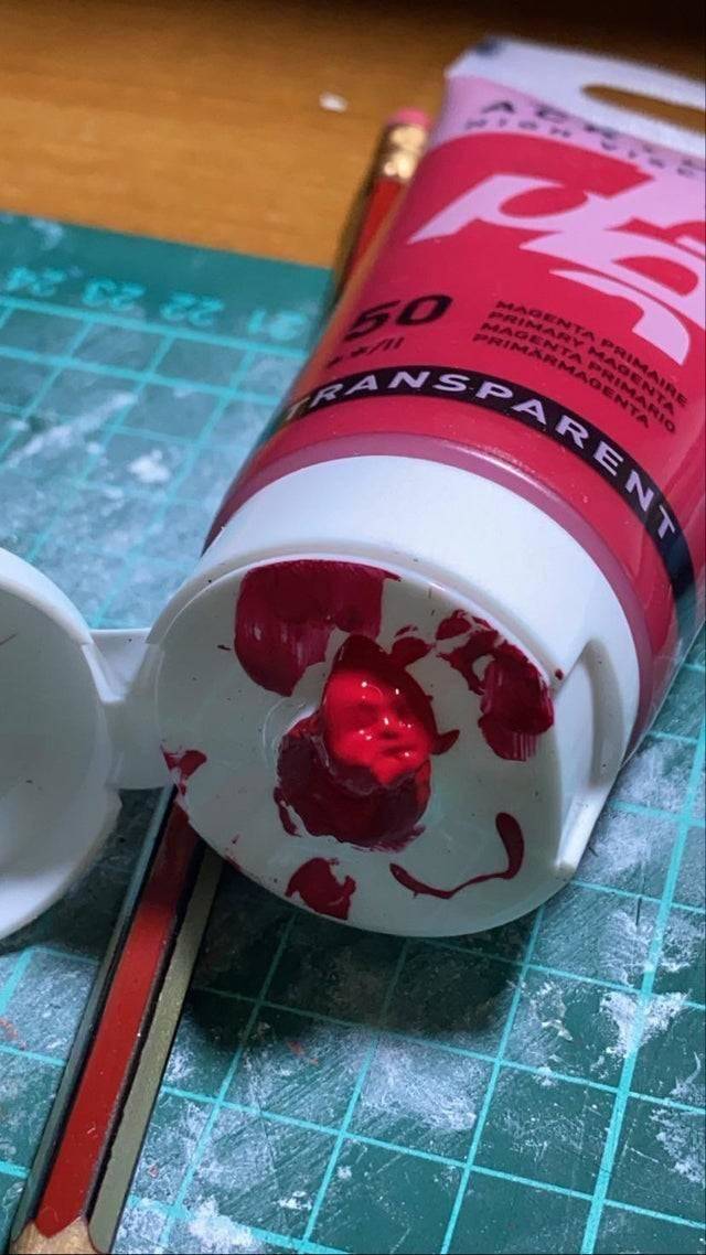 paint blob looks like a baby