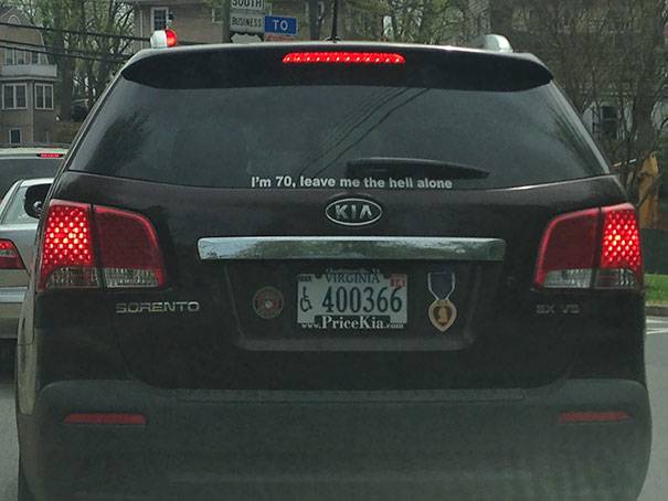 leave him alone he's 70