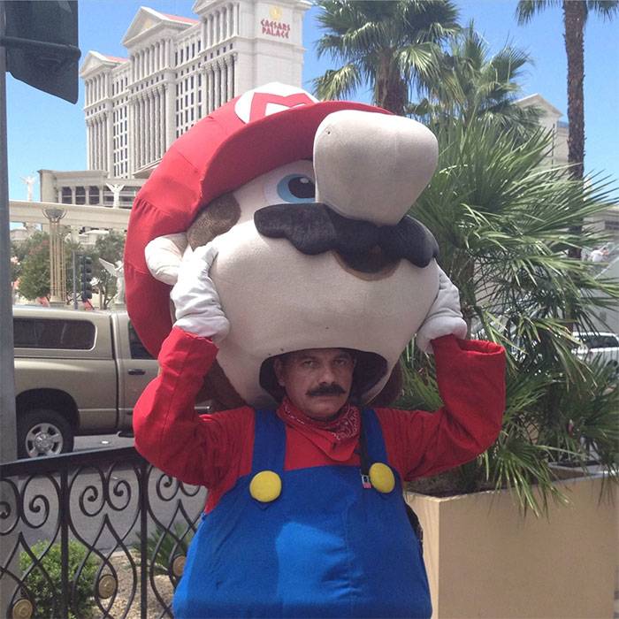 mario in mario outside of Las Vegas